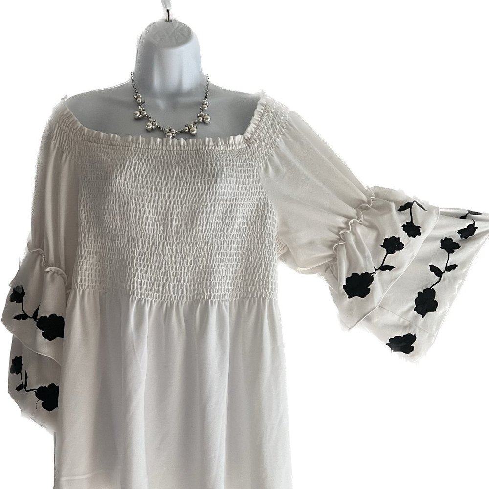 Thalia Sodi XL Bell Shirt White